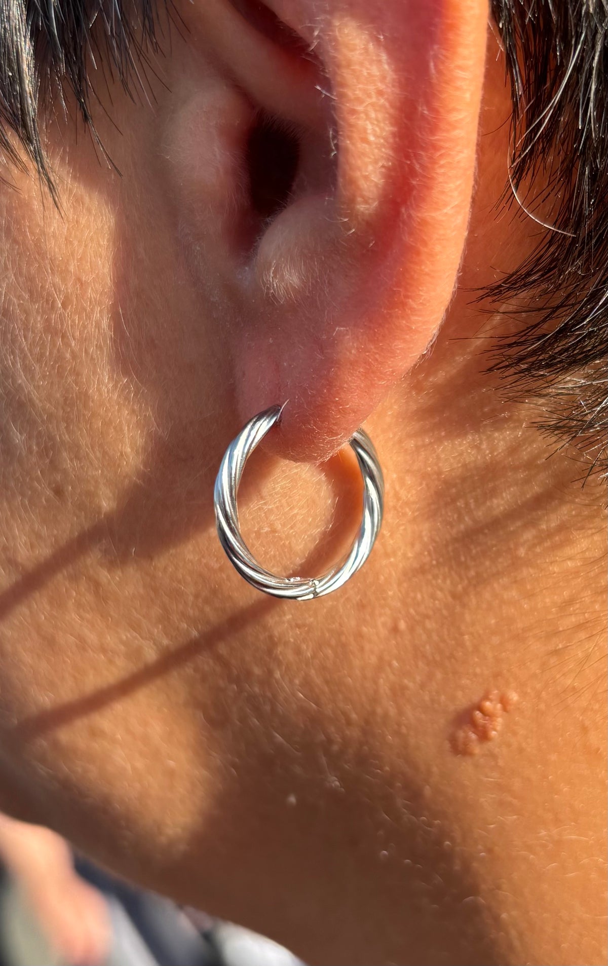 Créole Maxi Jade Argent