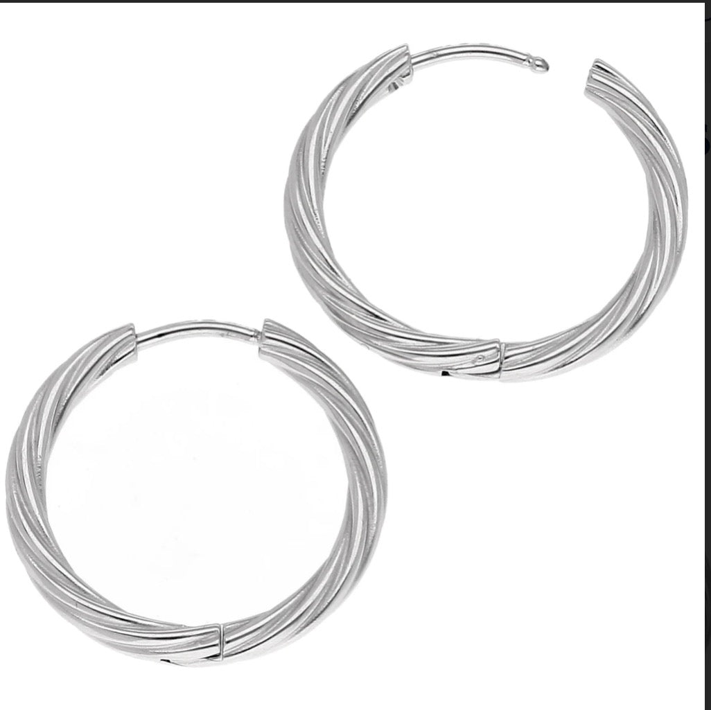 Créole Maxi Jade Argent
